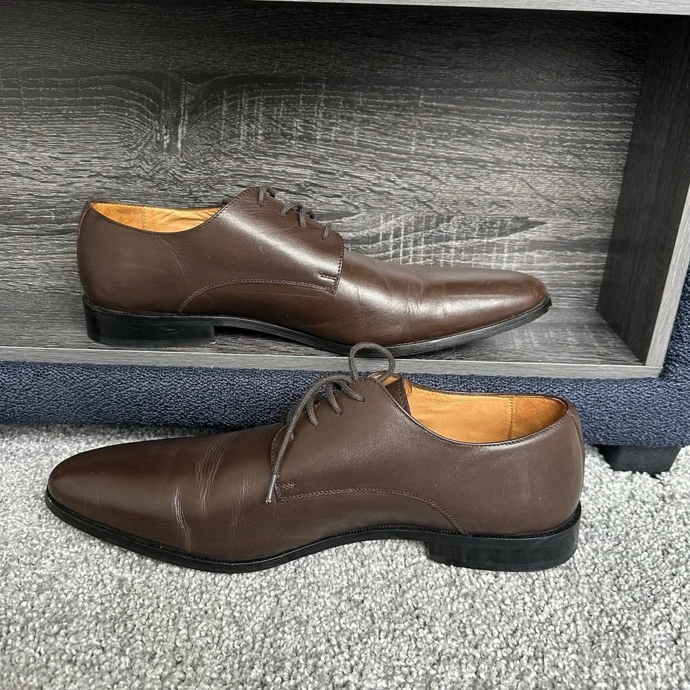 Carlos by Carlos Santana Men's Power Plain Derby Oxford Shoes Size‎ 14